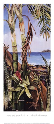 Framed Palms and Bromeliads Print