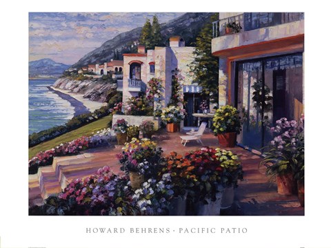 Framed Pacific Patio Print
