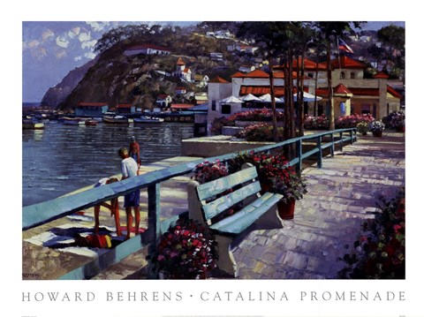 Framed Catalina Promenade Print
