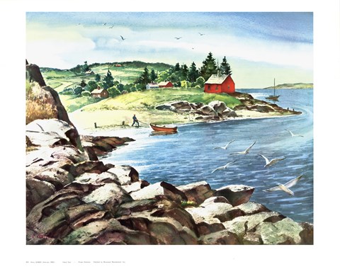 Framed Inland Cove Print