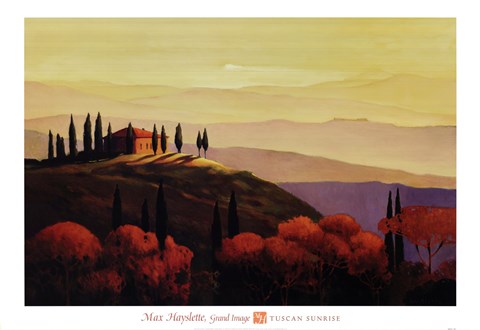Framed Tuscan Sunrise Print