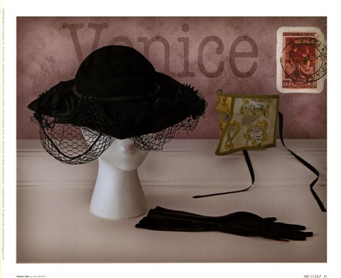Framed Venice Hat Print