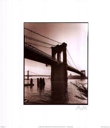 Framed Brooklyn Bridge II Print