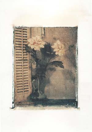 Framed Polaroid Vases Flower Print