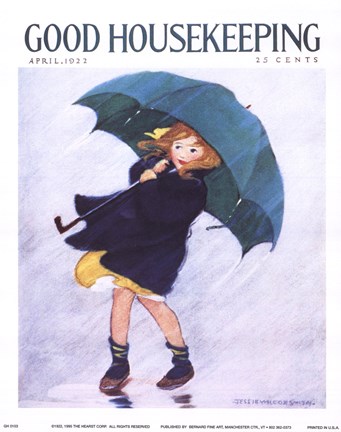Framed Good Housekeeping April 1922 Print