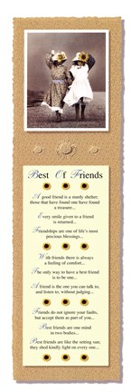Framed Best of Friends-Thoughts Print