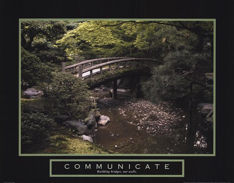 Framed Communicate - Bridge Print
