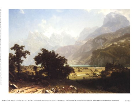 Framed Lake Lucerne Print