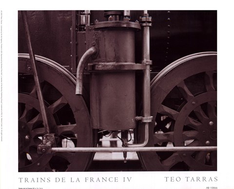 Framed Trains De La France IV Print