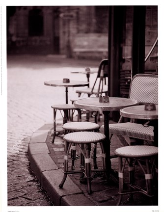 Framed Cafe De Paix Print