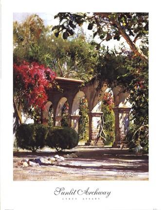 Framed Sunlit Archway Print