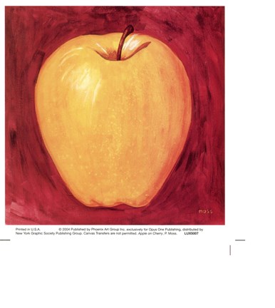 Framed Apple on Cherry Print
