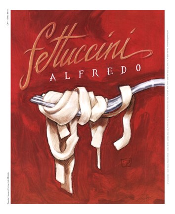 Framed Fettuccini Alfredo Print
