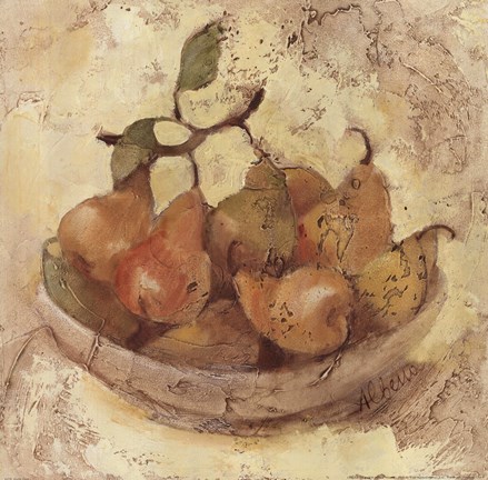 Framed Sunlit Pears Print