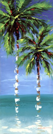 Framed Coastal Palm IV Print