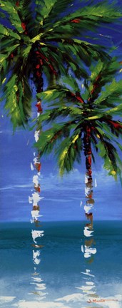 Framed Coastal Palm IV Print
