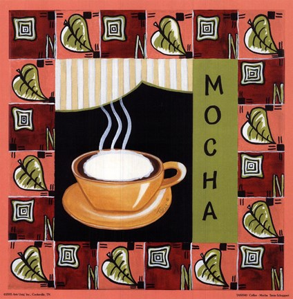 Framed Coffe-Mocha Print
