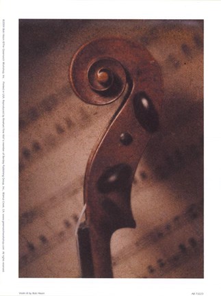 Framed Violin III Print
