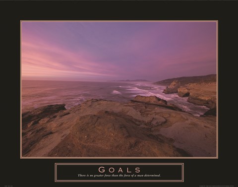 Framed Goals - Sunset Print