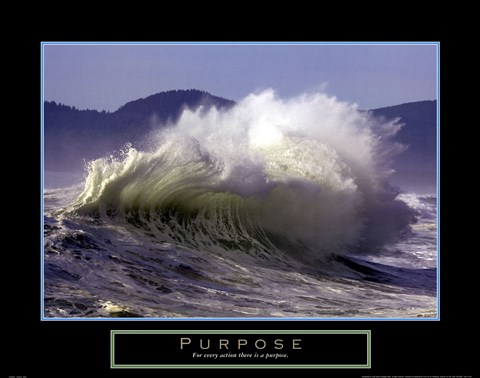 Framed Purpose - Wave Print