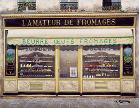 Framed L&#39;Amateur De Fromages Print