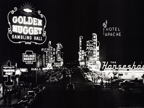 Framed Las Vegas Nevada, 1953 Print