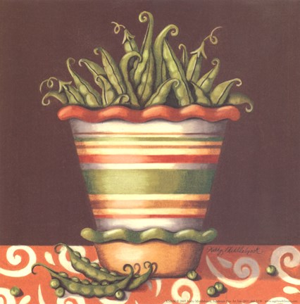 Framed Peas In A Bowl Print
