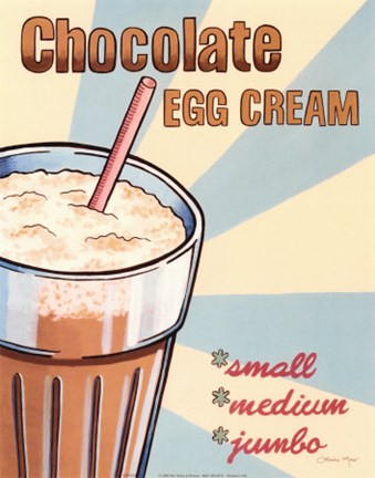 Framed Chocolate Egg Cream Print