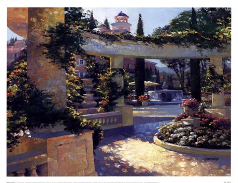 Framed Bellagio Garden Print