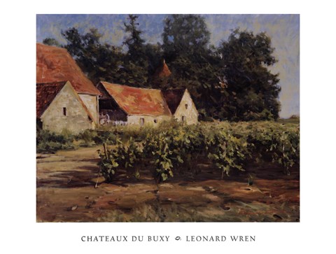 Framed Chateaux Du Buxy Print