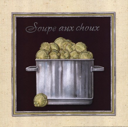 Framed Soupe Aux Choux Print