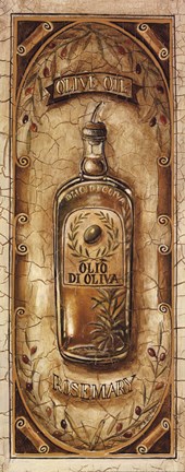Framed Olive Oil - Rosemary Print