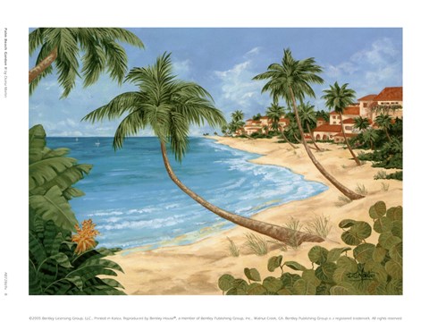 Framed Palm Beach Garden II Print