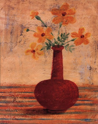 Framed Modern Vases IV Print