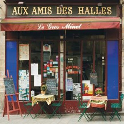 Framed Aux Amis Des Halles Print