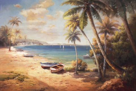 Framed Paradise Bay Print