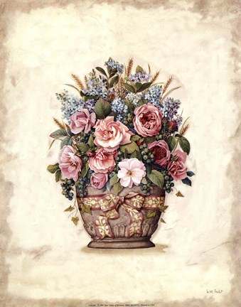 Framed Floral Pot I Print