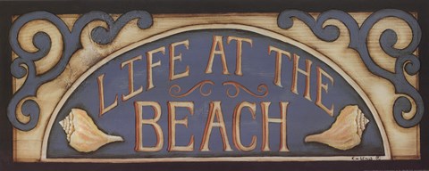 Framed Life At the Beach Print