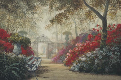 Framed Garden Serenity Print