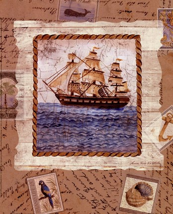 Framed Ship To Shore II Print