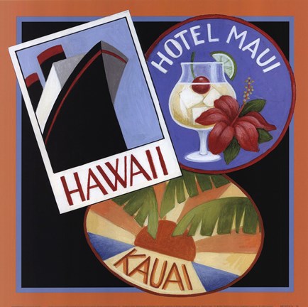Framed Travel-Hawaii Print