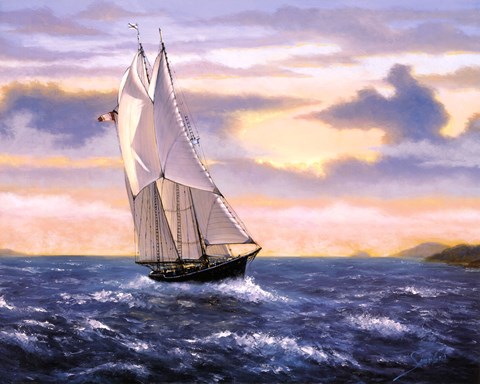 Framed East Wind Sails Print