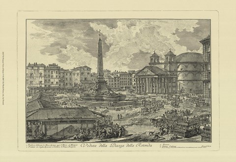 Framed Piranesi View Of Rome V Print