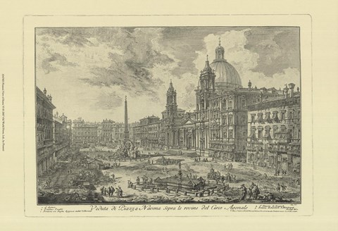 Framed Piranesi View Of Rome VI Print