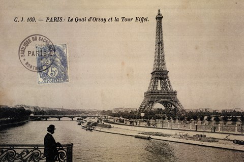 Framed Le Quai d&#39;Orsay et la Tour Eiffel Print