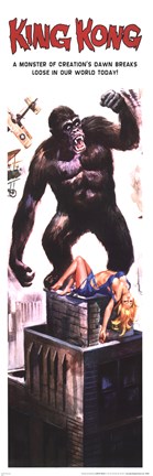 Framed King Kong - A Monster of Creation&#39;s Dawn Print
