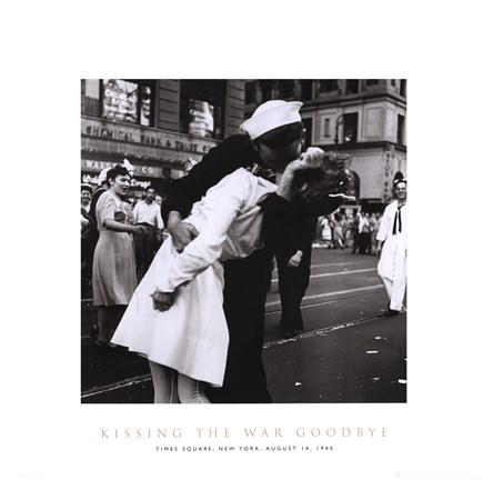Framed Kissing the War Goodbye Print
