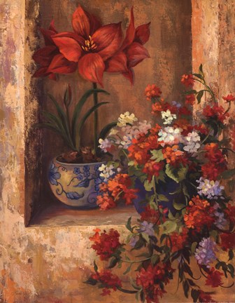 Framed Flores De Espana II Print