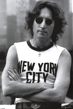 Framed John Lennon - NYC Print