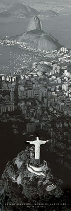 Framed Rio De Janeiro - Cristo Redent Print